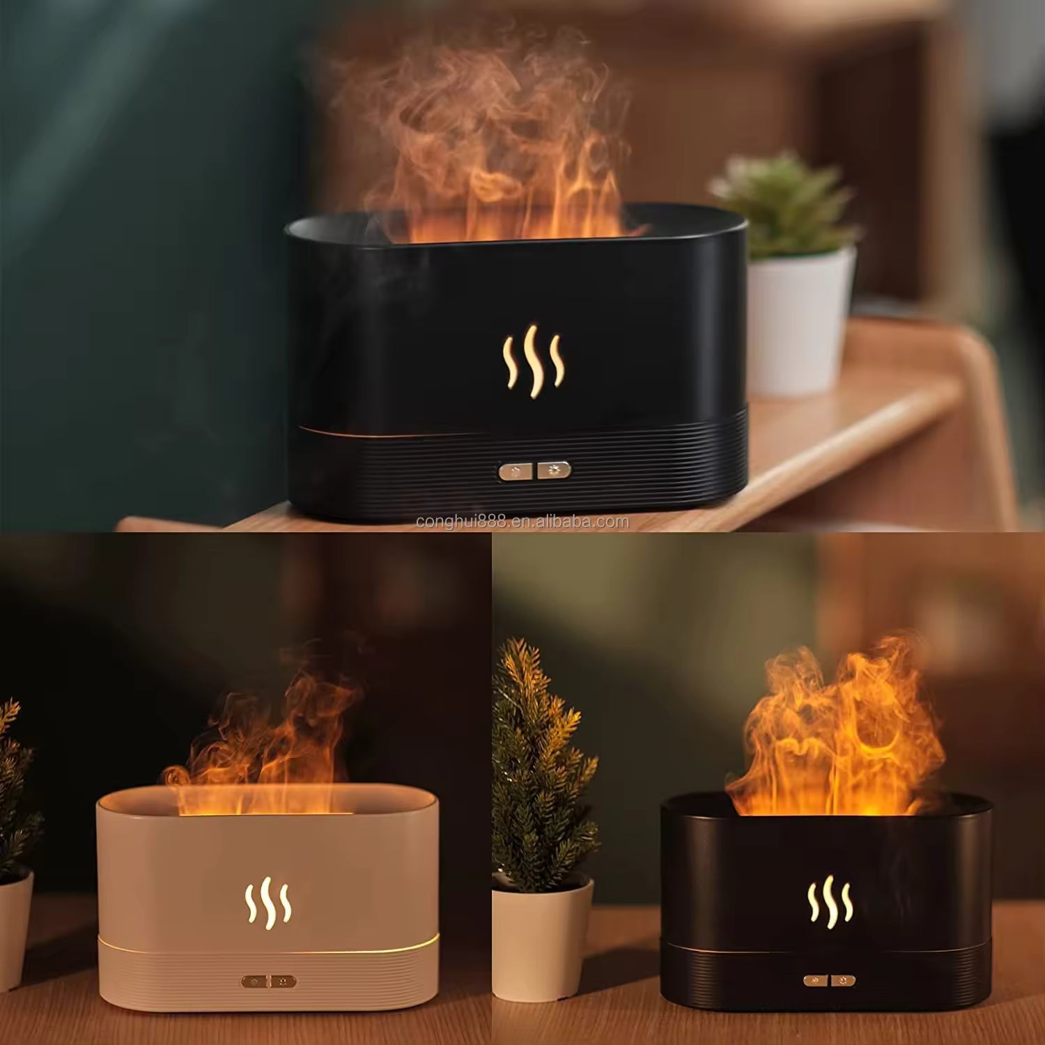 Flame Ultrasonic Aroma Air Humidifier